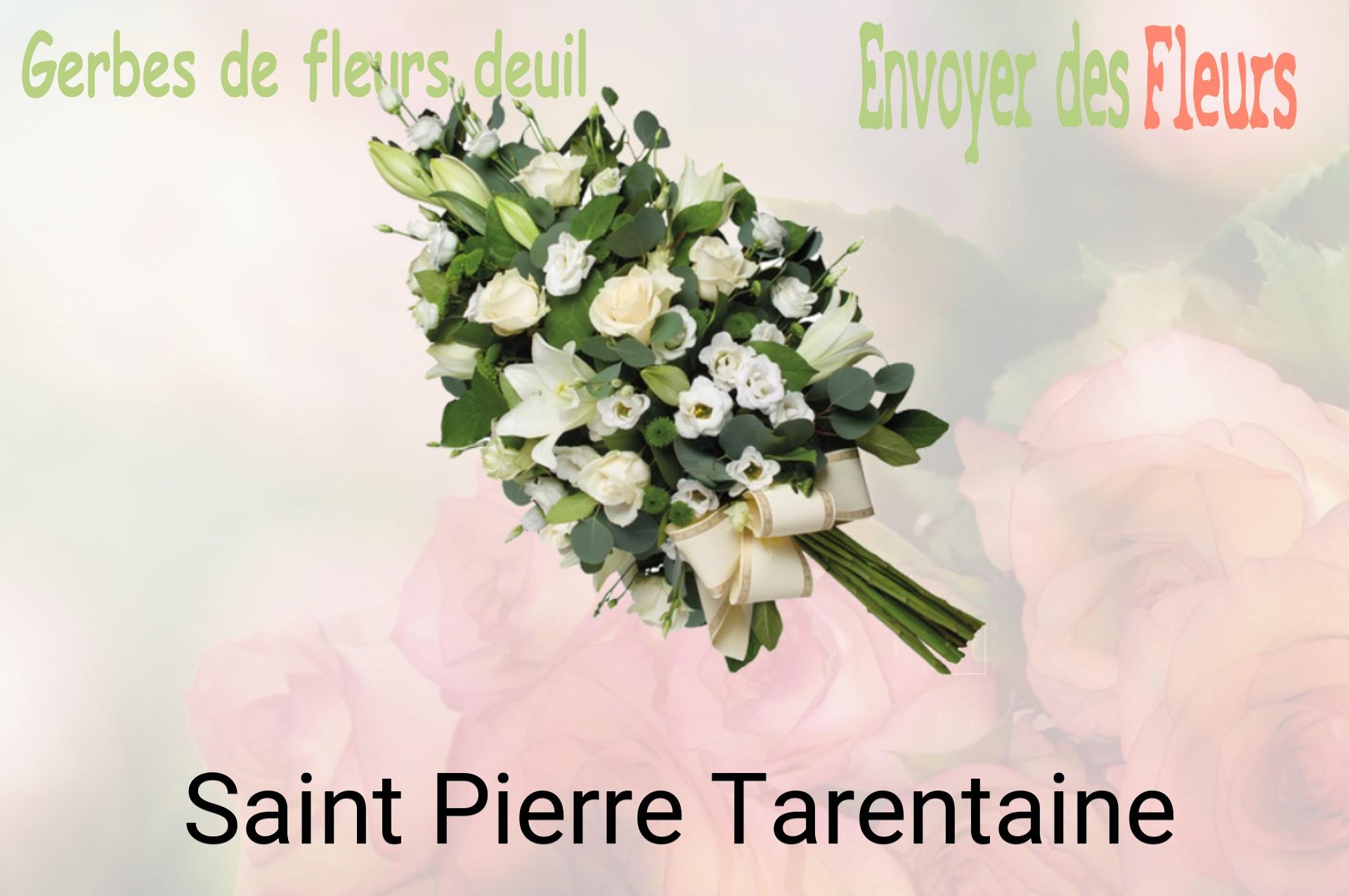 Gerbe de fleurs de deuil livrée à Saint-Pierre-Tarentaine